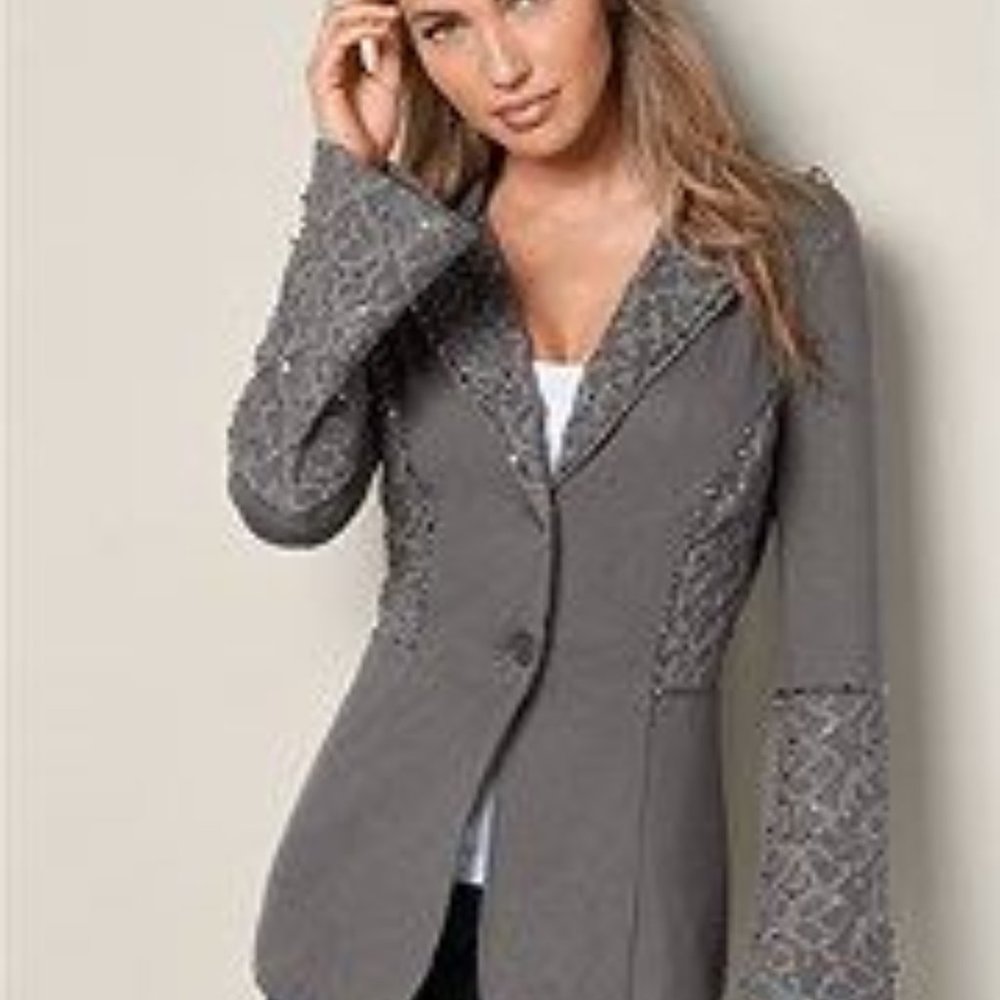 Venus Embellished Bell Sleeve Blazer